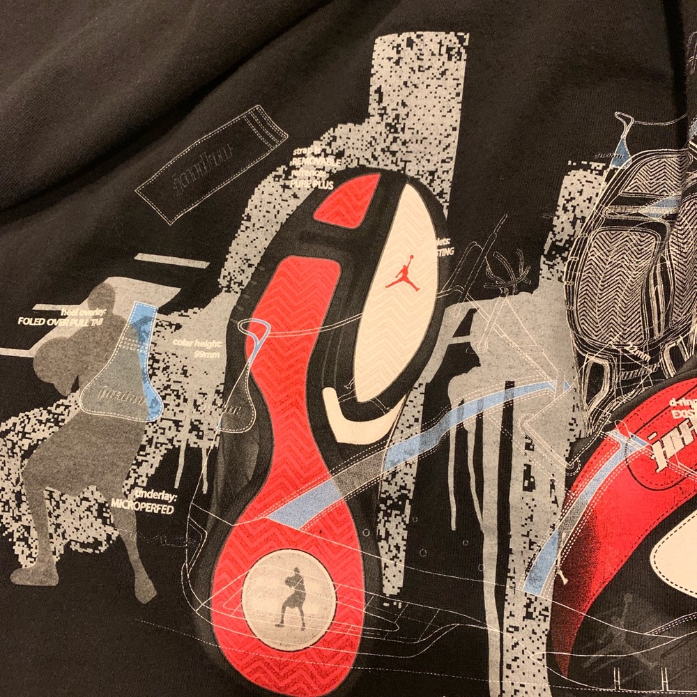 Jordan shoe art t-shirt unique rare